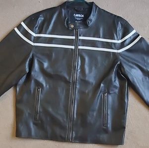 Leather Jacket Men XL
